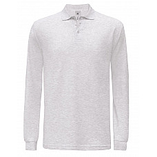 Ash Grey Safran Long-sleeved Polo Shirt