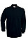 Black Heavymill Long Sleeved Polo Shirt