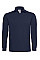 Black Heavymill Long Sleeved Polo Shirt