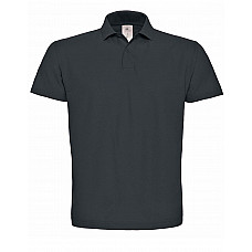 Anthracite ID.001 Short Sleeve Pique Polo