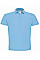 Light Blue ID.001 Short Sleeve Pique Polo