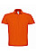 Orange ID.001 Short Sleeve Pique Polo