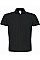 Black ID.001 Short Sleeve Pique Polo