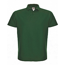 Bottle Green ID.001 Short Sleeve Pique Polo