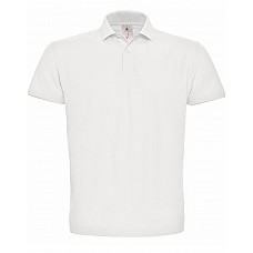 White ID.001 Short Sleeve Pique Polo