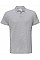 Heather Grey ID.001 Short Sleeve Pique Polo