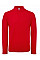 Red ID.001 Men's Long Sleeve Polo