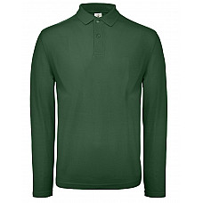 Bottle Green ID.001 Men's Long Sleeve Polo