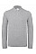 Heather Grey ID.001 Men's Long Sleeve Polo