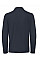 Navy ID.001 Men's Long Sleeve Polo