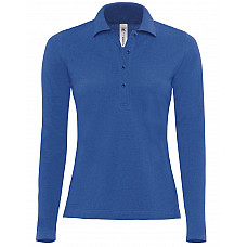 Royal Blue Safran Pure Women's Long Sleeve Polo