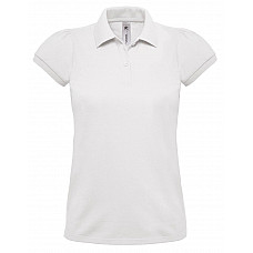 White Women's Heavymill Piqué Polo