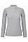 Heather Grey ID.001 Women's Long Sleeve Polo