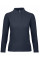 Navy ID.001 Women's Long Sleeve Polo