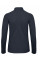 Navy ID.001 Women's Long Sleeve Polo