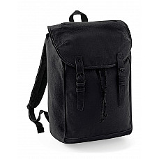 Black/Black Vintage Rucksack