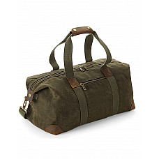 Olive Green Heritage Washed Canvas Holdall