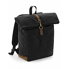 Black Heritage Waxed Canvas Backpack