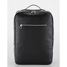 Black Tailored Luxe PU Backpack