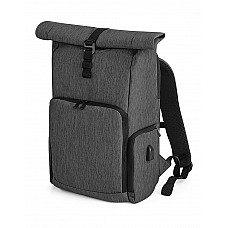 Granite Marl Q-Tech Charge Roll-Up Backpack