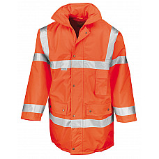 Hi Vis Orange Motorway Coat