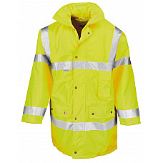 Hi-Vis Yellow Motorway Coat