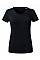 Black Ladies' V-Neck T