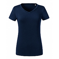 French Navy Ladies' V-Neck T