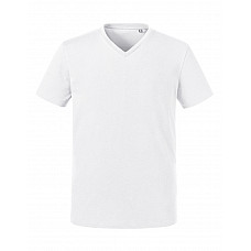 White Men's V-Neck T