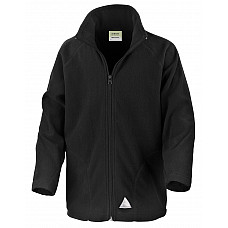 Black Junior Microfleece Jacket