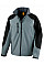 Grey/Black Hooded Softshell Jacket