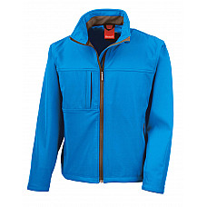 Azure Blue Men's Classic Softshell Jacket