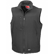 Black/Black Softshell Bodywarmer