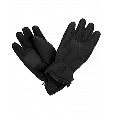 Black Performance Softshell Gloves