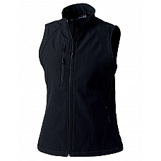 Black Ladies' Softshell Gilet