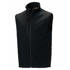 Black Men's Softshell Gilet