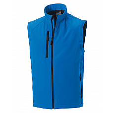 Azure Blue Men's Softshell Gilet