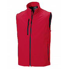 Classic Red Men's Softshell Gilet