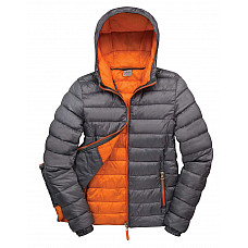 Grey/Orange Ladies' Snow Bird Padded Jacket