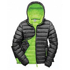 Black/Lime Green Ladies' Snow Bird Padded Jacket