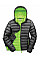 Black/Lime Green Ladies' Snow Bird Padded Jacket