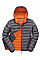 Grey/Orange Men's Snow Bird Padded Jacket