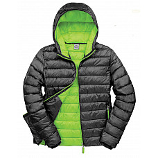 Black/Lime Green Men's Snow Bird Padded Jacket