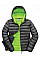 Black/Lime Green Men's Snow Bird Padded Jacket