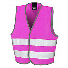 Fluorescent Pink Junior Enhanced Visibility Vest