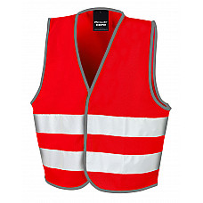 Red Junior Enhanced Visibility Vest