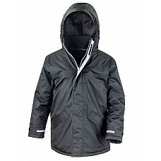 Black Children's Winter Parka