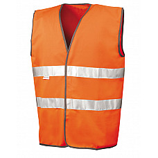 Hi Vis Orange Motorist Safety Vest