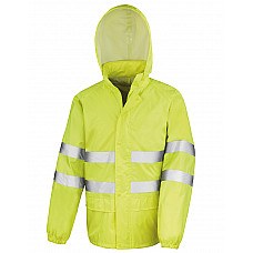 Fluro Yellow Hi-Vis Waterproof Suit