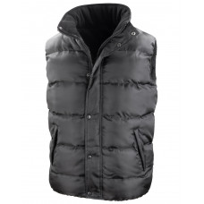 Black Nova Lux Padded Hooded Gilet